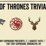 Free Game of Thrones Trivia Night